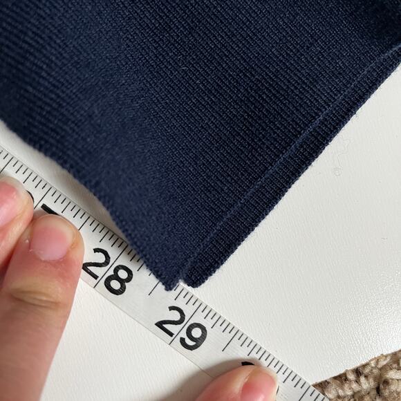 3.1 Phillip Lim Womens Mid-Rise Split Hem Jogger Pants Black Navy Size 2 - Picture 12 of 13